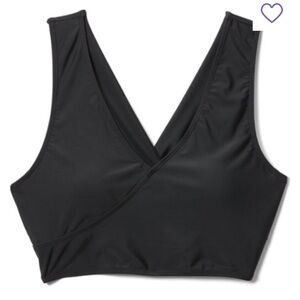 Nani Swim Black Switch V Crop swimsuit top - like new